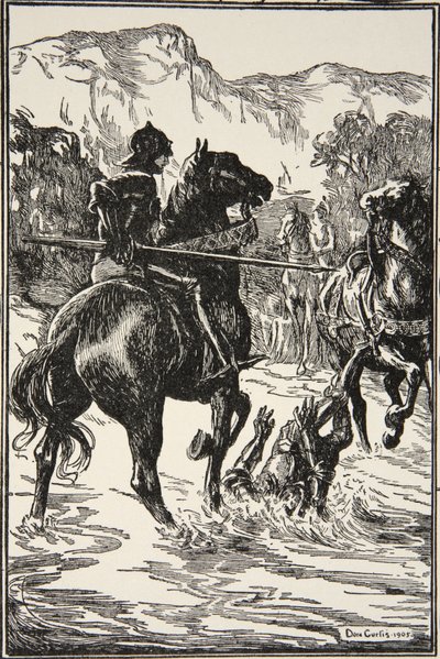 Struck him such a blow, illustration from 